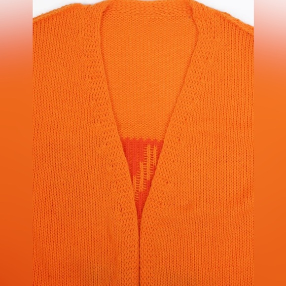 Boutique Style Sweater! Orange Peace & Love Oversized Sweater! ❤️ - Picture 4 of 7